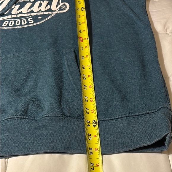 Ariat Womens REAL Hoodie Teal XL - Picture 6 of 13
